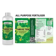 Liquid Fertiliser/Fertilizer [naturalGRO] Thrive Ten 240ML (All Purpose Organic Liquid Fertiliser/Fertilizer)