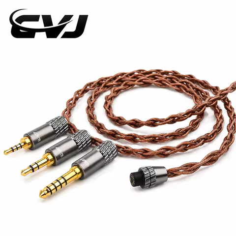 CVJ VS400 4-Strand 400-Core OFC Hifi Earphones Cable with 2.5mm/ 3.5mm/4.4mm/Type-C And QDC MMCX 2 P