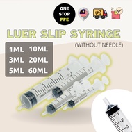Ready stockDisposable Syringe Picagari Luer Slip 1ml/1cc | 3ml/3cc | 5ml/5cc | 10ml/10cc | 20ml/20cc