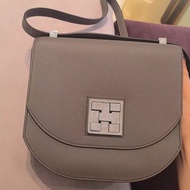 98新💓 HERMES/愛馬仕錫器灰色mosaique 21 馬賽克 單肩包