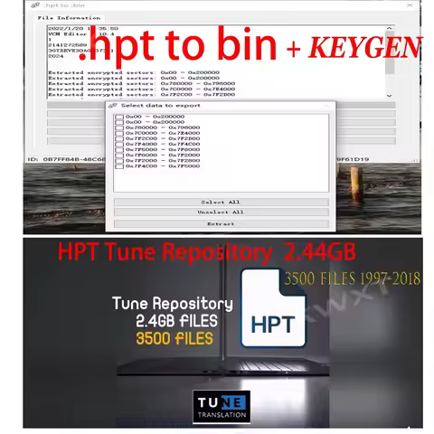 .HPT to .Bin software + Tune Repository 3500 FILES [1997/2018] FOLDER 2.44GB