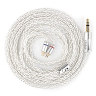 KBEAR BaiZe 8-Core High-Purity Silver-Plated OFC IEM Cable 3.5/4.4mm 2Pin QDC MMCX Headphones Cable