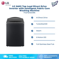 LG 24KG Top Load Direct Drive Inverter with Intelligent Fabric Care Washing Machine TV2724SV9K | Tur