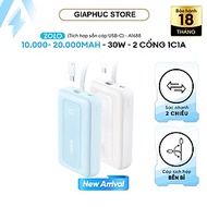 Sạc dự phòng Anker Zolo 1A1C 30W 10000mah (Built-In USB-C) A1688 - Hàng Chính Hãng