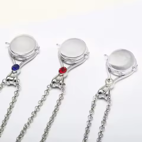 Silver Stainless Steel H2O Medallion Mermaid Pendant Jewellery Necklaces of 3 Gift New for Women Gir