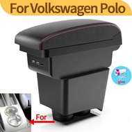 Volkswagen Polo Armrest For VW POLO Mk5 6R Vento 2002-2009 Storage Box Car Accessories Simple instal