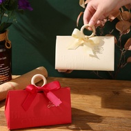 2024 Kotak hari guru/Doorgift Candy Box With Handles And Ribbon Elegant Premium Gift /Door gift box/wedding box/raya box