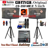 PAKET SOUND SYSTEM SPEAKER BMB POWER MIXER ASHLEY CR6000 +MIC