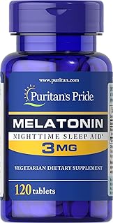 Puritan's Pride Melatonin Tablets, 3 mg, 120ct