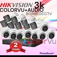 PAKET CCTV HIKVISION 5MP 16 CHANNEL AUDIO COLORVU MALAM WARNA BISA REKAM SUARA TERBARU HIKVISION TUR