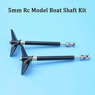5mm Rc Boat Shaft Drive Shaft +D70mm 2 Blades Propeller + Universal Joint For Rc Bait Fishing Boat Surfboard Model Boat