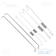 ICRAFT 6Pcs Governor Link Rod, Different Sizes Silver Throttle Return Spring, Replacement Metal Gove