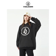 VOLCOM鉆石男裝戶外印花防水衛衣2023新款秋冬美式滑雪服連帽衫