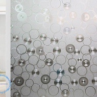 Static Cling Bathroom Privacy Film Glass Window Clings Heat Blocking Window Film Bathroom Door Stati