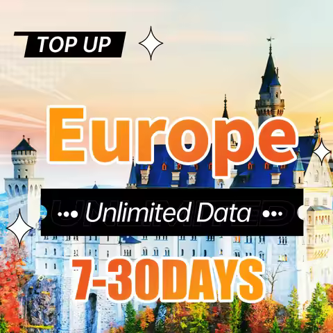 Europe & UK Prepaid SIM Card High Speed Unlimited Data for France Turkey Italy Germany Spain Switzer