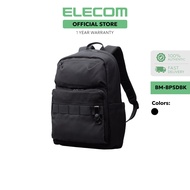 Elecom BM-BPSDBK Backpack, Organized, 15.6 inch (20 L), Water Repellent, Heavy Duty Zipper (Black)