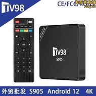 tv98 s905 2.4g wifi android 12機頂盒4k網絡電視盒子tv box