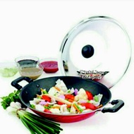 Premier Non Stick Chinese Wok With Lid (30 & 36cm)