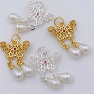 AG00018 [14K Gold-Clad Accessories] 14K Gold-Clad Color Retention Sand Gold Necklace Pendant Jewelry