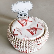 9cm Round Cups (50Pcs) 9cm Round Bread Cups 9cm Round Risoles Cups 9cm Round Mini Bread Cups Baking 