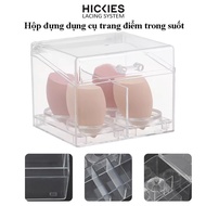 Transparent Sponge, Makeup Remover, Cotton Swab, Lipstick - HICKIES LACING SYSTEM Transparent Cosmetic Box