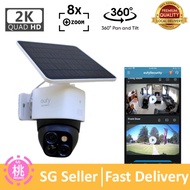 Eufy Security SoloCam S340,  Solocam E30 Solar Security Camera, Wireless Outdoor Camera, 360° Pan & 