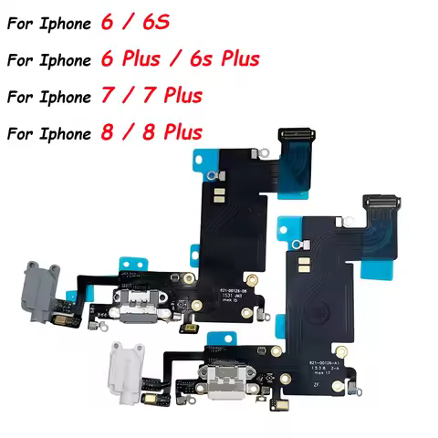 Fast Charger USB Dock Charging Dock Port Board With Mic Microphone Flex Cable For Iphone 6 6S 7 8 Pl