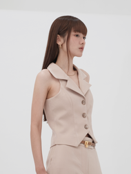 BOISH | Classic Glam Collar Vest เสื้อกั๊กคอปก
