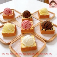 Bread Slow Rising Squishy Toys Ice Cream Slow Rising Squishy for Stress Relief by fufu