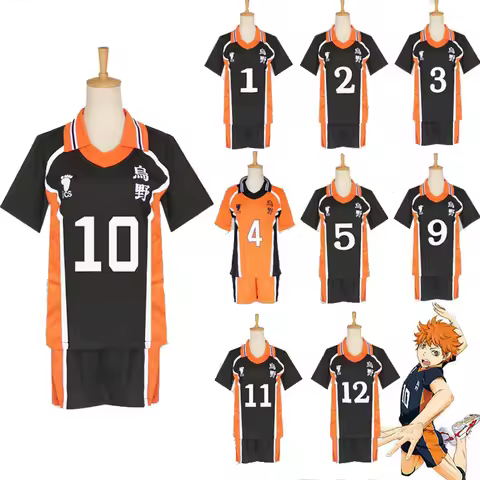 9 Styles Haikyuu Cosplay Costume Karasuno High School Volleyball Club Hinata Shyouyou Sportswear Jer
