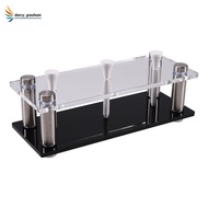 Golf Accessories Display Stand Acrylic Construction Holds 3 Golf Balls 3 Tees