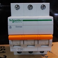 schneider new domae mcb 3phase - c20 / 20a