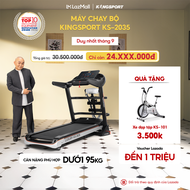 Miễn phí lắp đặt | Máy chạy bộ KINGSPORT KS-2035 đa năng thao tác phím cảm ứng thiết kế sang trọng c