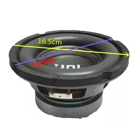 SOTAMIA 1Pcs 6.5 Inch Subwoofer 4 Ohm 80W Card Package Speaker Home Theater Smart Speaker Car Subwoo