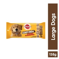 Pedigree Good Chew Beef Flavour Large Dry Dog Food - 138G/53G/Pedigree Oral Care Treats Dentastix Large 112G Dental Care