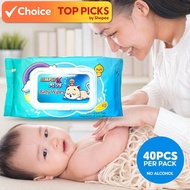 Simply K Plus Baby Wipes 40's Blue