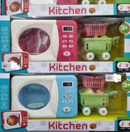 Mzynstr Mainan Anak Perempuan: Set Mini Kitchen/Dapur Mini (Microwave