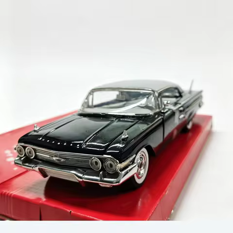 Defective 1:24 Scale 1960 Chevy Impala Simulation Alloy Sports Car Static Die-cast Car Model Ornamen