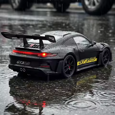 1:24 Porsche 911 GT3 RS 992 Generation GT Sports Car Alloy Metal Diecast Model Car Home Trendy Deskt