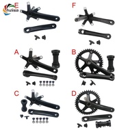 chulisia Mountain Bike Crankset with Bottom Bracket Single 152/165mm 44T 130BCD Crank