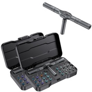 Precision 24/40/66in1 magnetic ratchet screwdriver set Detachable T - handle magneticizer Fix furnit