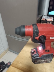 DEVON 20V 無刷電鑽，連電池