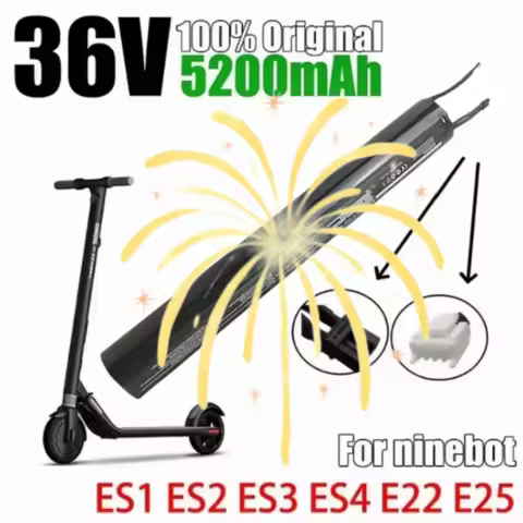 36V 5200mAh True Capacity Additional Battery Pack for Ninebot Smart Electric Scooter ES1 ES2 ES3 ES4