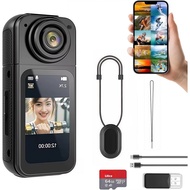 Video Digital Camera 2.7K/30FPS WiFi Connection Rotating Lens Body Camera Mini Action Camera