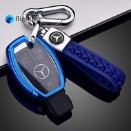 （FT）TPU+PC Car Key Case Cover Key Holder Chain Ring For Mercedes Benz W203 W210 W211 W124 W202 W204 AMG Accessories