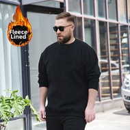 Plus Size Fleece-lined Pullover Hoodie 8XL