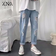 ZONZA Ripped Jeans for Men seluar jeans lelaki celana panjang lelaki Straight Cut Slim Fit Jeans MY1332
