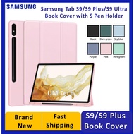 Book Cover for Samsung Galaxy Tab S9 | S9 Plus | S9 Ultra | with S Pen Holder | 2023 Latest Model