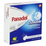 Panadol Soluble Lemon Flavour 20 Effervescent Tablets
