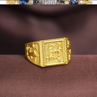 916gold ring rich man's open ring in stock